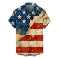 thumbnail image 1 of GERsome 4th of July Shirts for Men American Flag Graphic Patriotic Button Down Short Sleeve Shirts Summer Holiday Beach Shirts S-3XL, 1 of 5