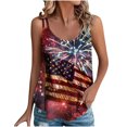 thumbnail image 1 of GERsome 4th of July Tank Tops for Women Summer American Flag Graphic Tees Crewneck Sleeveless Flowy Loose T-Shirts S-3XL, 1 of 6
