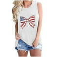 thumbnail image 1 of GERsome 4th of July Tank Tops for Women Summer Crew Neck Sleeveless American Flag Patriotic T Shirts S-2XL, 1 of 4