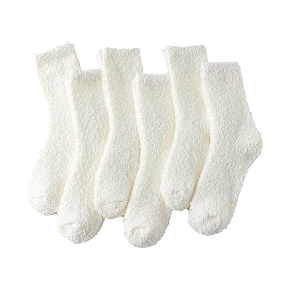 GERsome 6 Pairs Fuzzy Socks for Women Men Cozy Fluffy Slipper Socks Warm Soft Comfy Home Sleeping Socks