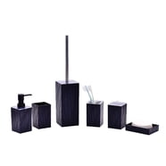 JeashCHAT 6-Piece Luxury Bathroom Accessory Set, Plastic Restroom Accessories with Bath Lotion ...