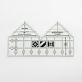 thumbnail image 1 of GERsome 90 Degree Double Strip Ruler, Double Strip Quilting Ruler, Creative Ruler Grids, Quilt Rulers, Non-Slip, for Sewing, 1 of 1