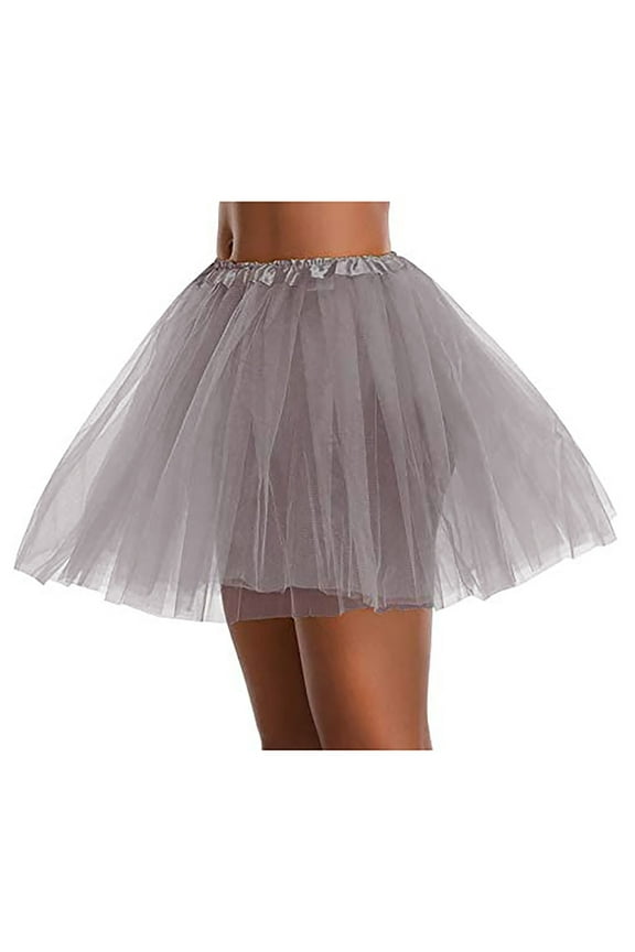 Adult Tutu Skirt Women's Classic Elastic 3 Layered Tulle Ballet Tutu Skirt