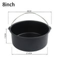 thumbnail image 1 of GERsome Air Fryer Accessories, Air Fryer Pizza Pan and Baking Cake Barrel, Nonstick Coating,For Most of Air Fryer & Oven, 1 of 2
