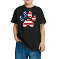thumbnail image 1 of GERsome American Flag T-Shirts for Kids Girls Summer Shor Sleeve Crewneck Tshirts 4th of July Patriotic Tops USA Flag Stars Stripes Graphic Tee, 4-5 Years, 1 of 4