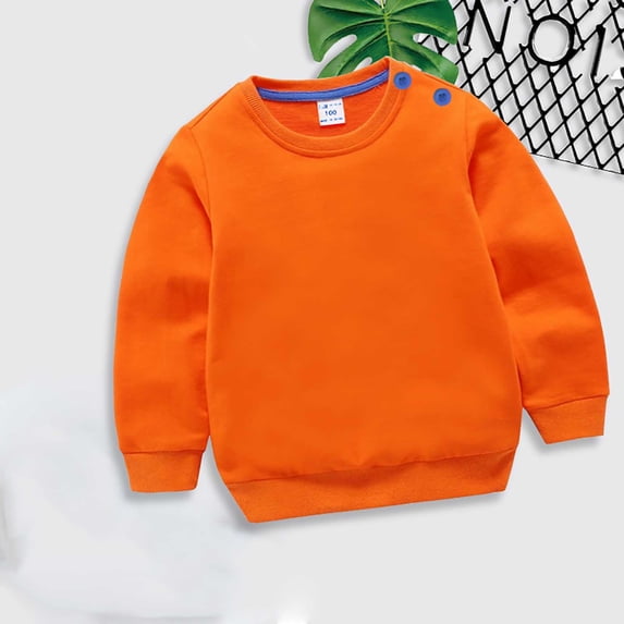 GERsome Baby Pullover Crewneck Sweater Long Sleeve Solid Color Infant Fall Winter Warm Clothes