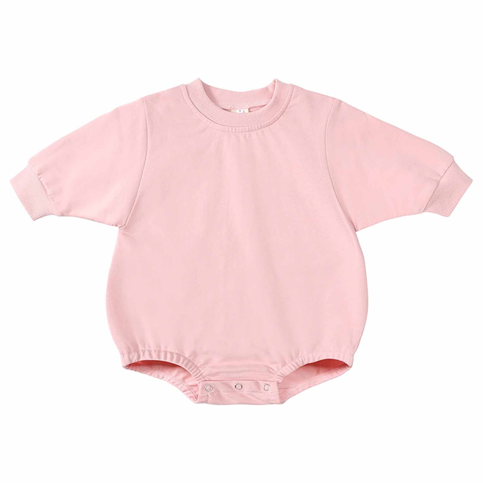 Baby Sweatshirt Romper Onesie Newborn Girl Boy Bubble Romper Infant Crewneck Oversized Sweater Bodysuit Clothes Outfits