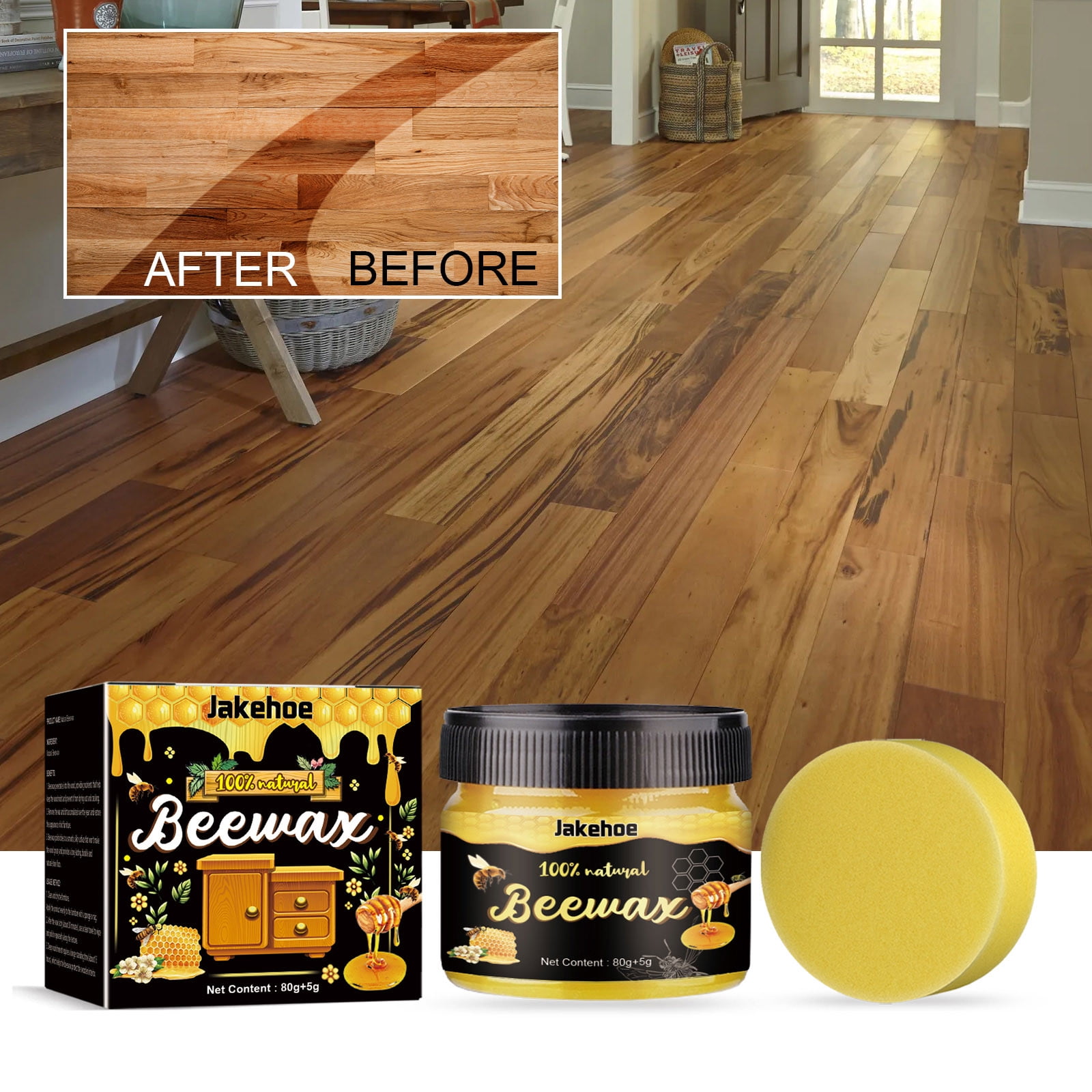 GERsome Beeswax Furniture Polish Wood Seasoning Beeswax for Furniture ...