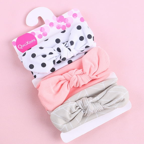 GERsome Bows Headbands For Baby Girls 3Pcs,Newborn Infant Toddler Hairbands and Child Hair Accessories