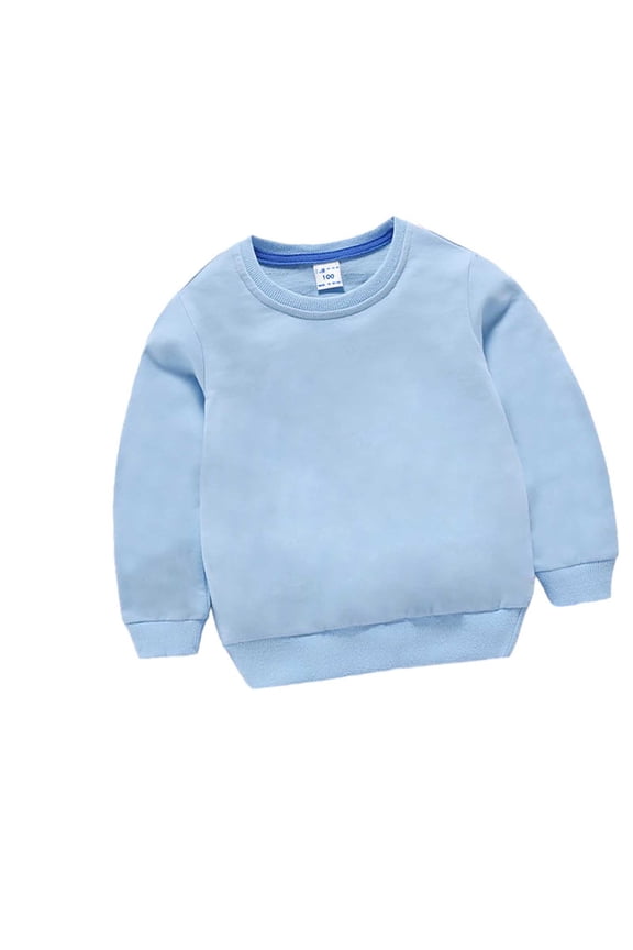 Boys' Fleece Crew Neck Long Sleeve Sweatshirt - Soft Pullover Sweaters for Youth Kids Boys & Girls