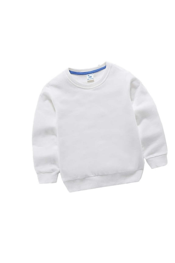 Boys' Fleece Crew Neck Long Sleeve Sweatshirt - Soft Pullover Sweaters for Youth Kids Boys & Girls