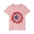 thumbnail image 1 of GERsome Boys Girls 4th of July Short Sleeve Crew Neck T-Shirts Unisex Kids American Flag Graphic Tee Funny USA Patriotic Tops, Sizes 5-6 Years, 1 of 9