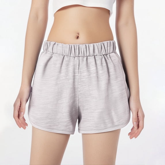 GERsome Boys Girls Cotton Sport Jogger Shorts Unisex Kids Summer Solid Color Short Pants White 12-24 Months