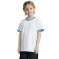 thumbnail image 1 of GERsome Boys Girls Shirts Cotton Short Sleeve T Shirts Crew Neck Soft Tee Tops Unisex Kids Solid Color Basic Shirt Size 2-13 Years, 1 Pack, 1 of 9