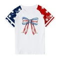thumbnail image 1 of GERsome Boys Girls Short Sleeve T-Shirts Unisex Kids Crewneck Tee Patriotic Graphic Tees for 4th of July American Flag Shirts, 13-14 Years, 1 of 7