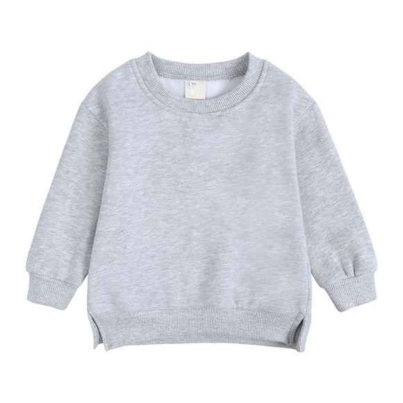 GERsome Boys Girls Sweatshirts Toddler Kids Crewneck Pullover Fleece Solid Long Sleeve Tshirts