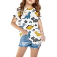 thumbnail image 1 of GERsome Boys Girls T Shirt Unisex Kids Short Sleeve Crewneck T-Shirts Top Size 3-14 Years Toddler Baby Cartoon Graphic T-Shirt Funny Print Summer Tee Tops, 1 of 5