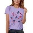 thumbnail image 1 of GERsome Boys Girls T-Shirts 4th of July Patriotic Tops Crewneck Short Sleeve Undershirts for Unisex Kids American Flag Tshirts, Sizes 11-12Years, 1 of 4