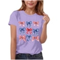 thumbnail image 1 of GERsome Boys Girls T-Shirts 4th of July Patriotic Tops Crewneck Short Sleeve Undershirts for Unisex Kids American Flag Tshirts, Sizes 3-4Years, 1 of 4