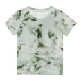 thumbnail image 1 of GERsome Boys Girls Teens Short Sleeve Shirts Tie-Dye Colorful Graphic Crewneck T-Shirt Funny Print Shirts for Unisex Kids Shirts Size 3-14 Years, 1 of 5