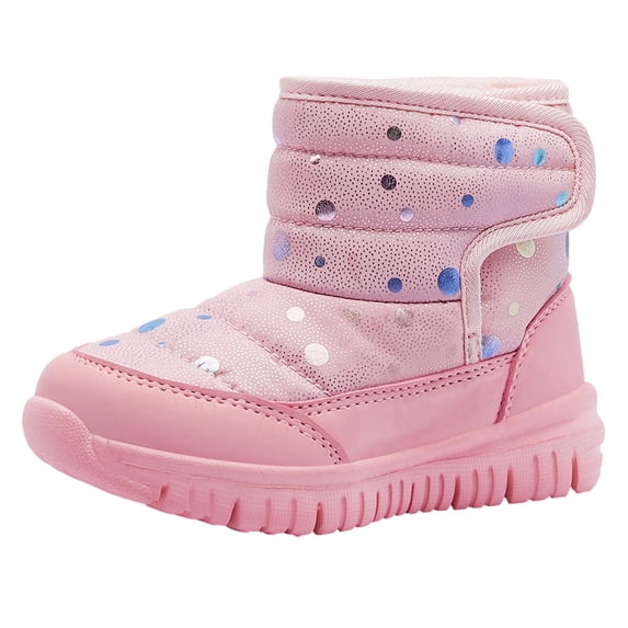 GERsome Boys Girls Toddler Snow Boots Waterproof Slip Resistant Outdoor Winter Shoes