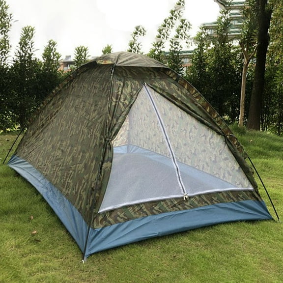 GERsome Camping Tent For 2 People, Single-storey And Single-door Outdoor Camping Tent, Camouflage Tent For Traveling, Backpacking, Hiking, Outdoors