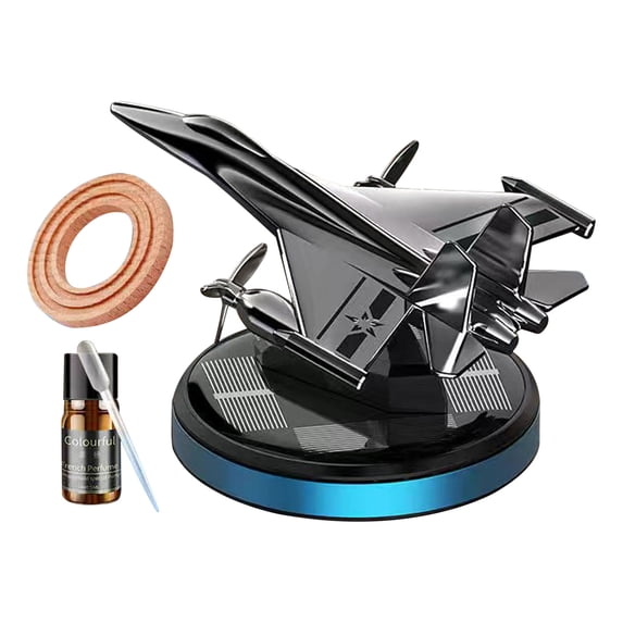 GERsome Car Air Freshener Solar Energy Rotating Helicopter Aroma Diffuser Long Lasting Fragrance Perfume Cars Interior Decoration