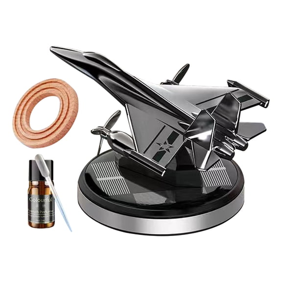 GERsome Car Air Freshener Solar Energy Rotating Helicopter Aroma Diffuser Long Lasting Fragrance Perfume Cars Interior Decoration