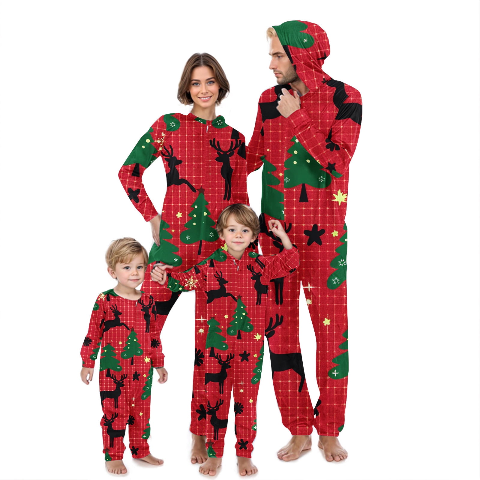 GERsome Christmas Pajamas for Family Matching Cute Long Sleeve Couples ...