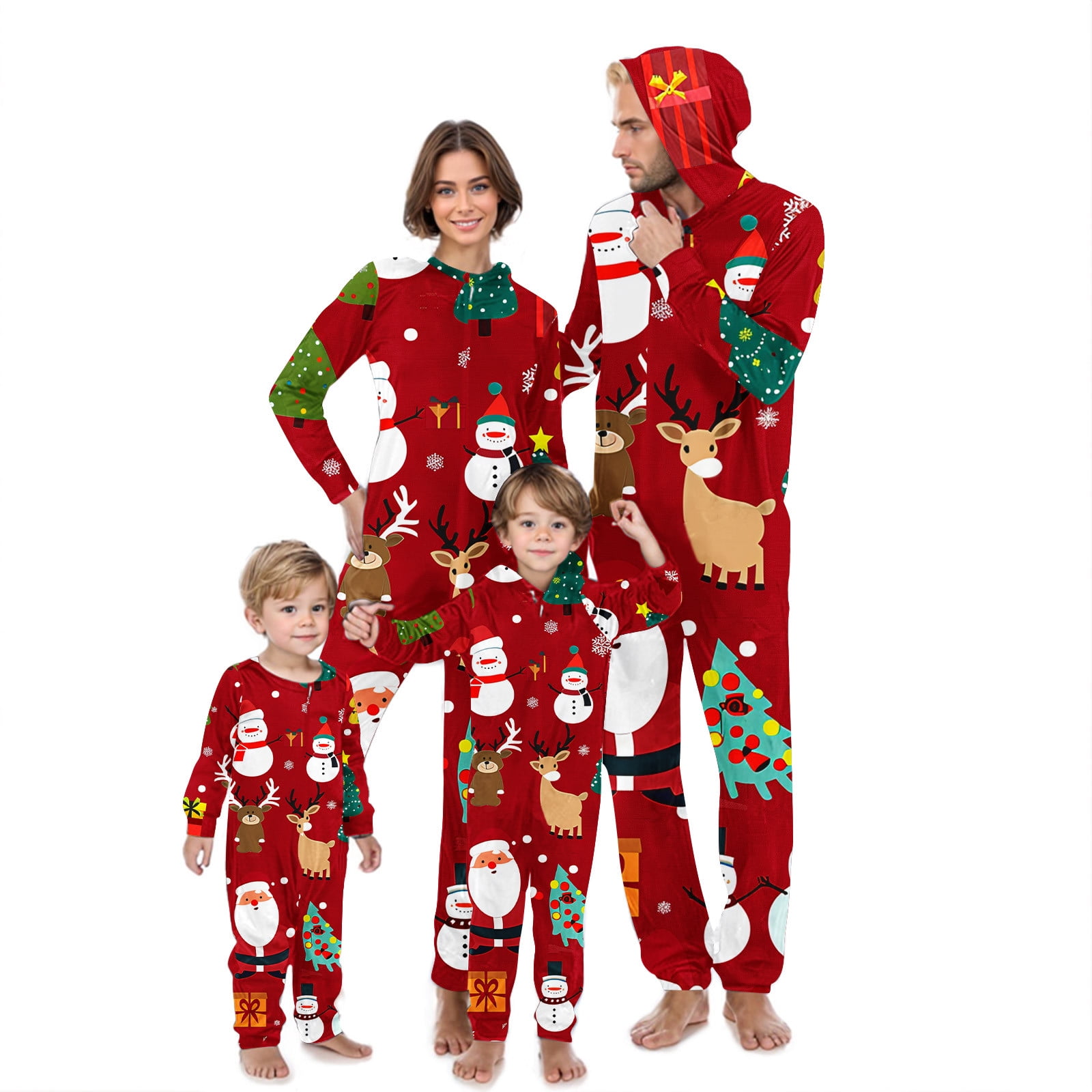 GERsome Christmas Pajamas for Family Matching Cute Long Sleeve Couples ...