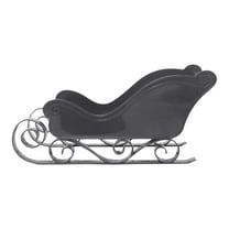 GERsome Christmas Sleigh Figurine Xmas Decor Miniature Sleigh Ornaments Plastic Sleighs for Holiday Christmas Tree Tabletop Decorations