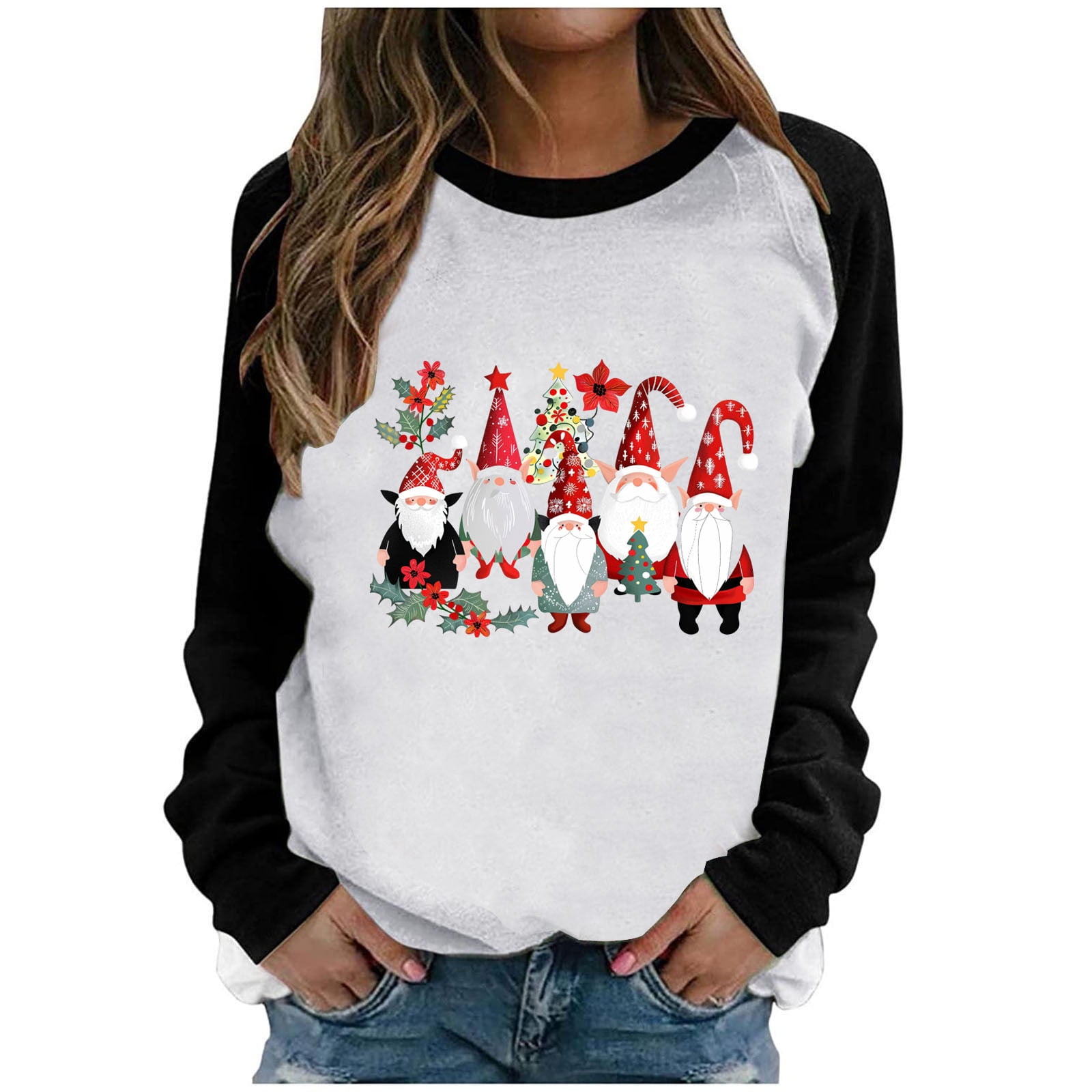 GERsome Christmas Sweatshirts for Women Long Sleeve Crewneck Pullover