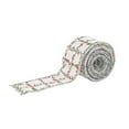 thumbnail image 1 of GERsome Christmas Wired Ribbon Ornaments, 1.96"x179.9" Burlap Ribbon for Bowknots Christmas Tree Decor Xmas Wreaths Birthday Wedding Party Decor 15ft, 1 of 3