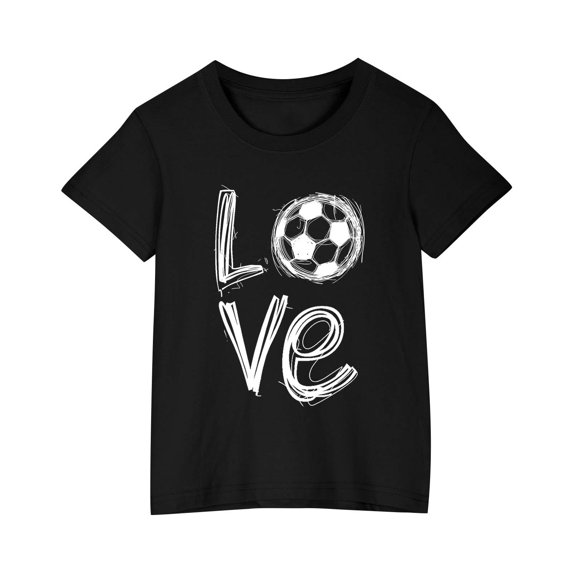 GERsome Crewneck Cotton Shirt for Toddler Boy Girl, Cute Graphic Short Sleeve Tshirt for Kids, Summer Soft Cotton Tops, Sizes 3-10 Years, 1-Pack