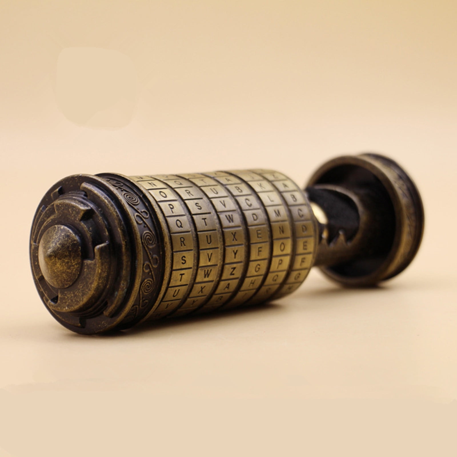 Cryptex Da Vinci Code - Boîte Puzzle à Code - Compartiment Secret - Cadeau Original Anniversaire Ou Saint-Valentin