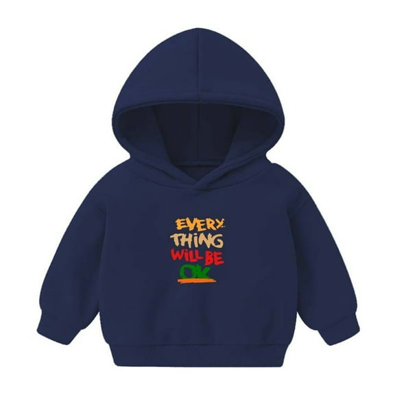GERsome Cute Sweatshirt Pullover Hoodie for Boys Girls Kids Long Sleeve Cartoon Graphic Sports Hooded,Lightweight Sweats Fall Winter Outwear Size 3-4 Years