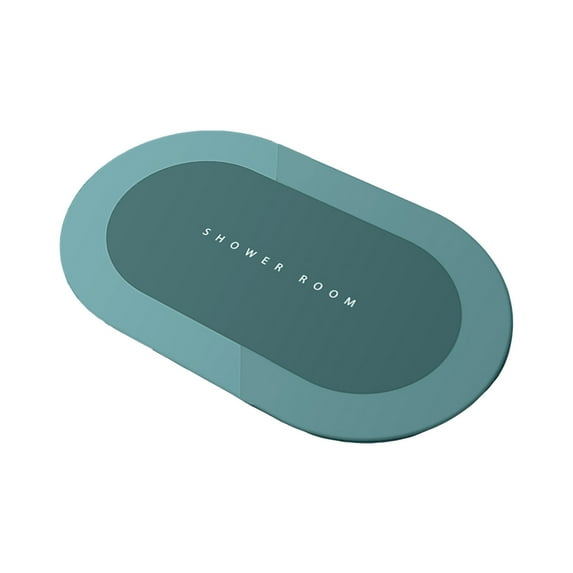 GERsome Diatomaceous Earth Bath mat Rubber Non-Slip Shower Mat Quick Dry Super Absorbent Bath Mat Thin Bathroom Floor Mat Fit Under Door, in Front of Bathtub Shower Room