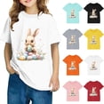 thumbnail image 1 of GERsome Easter Shirts Girls Boys Kids T-Shirt with Short Sleeves, Crew Neck Cotton T-Shirt for Boys Girls Sizes 3-10 Years, 1 of 5