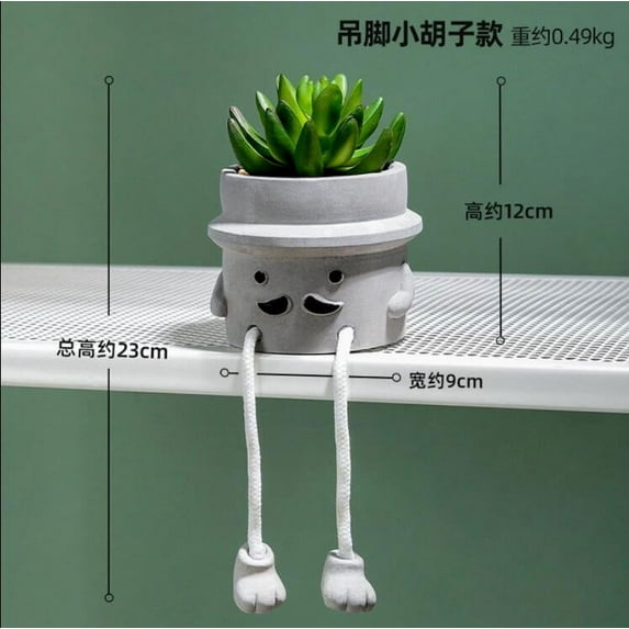 GERsome Fake Succlent plants in pots fake plant room decor funny desk decorations for women cute decorations for work office plants for desk