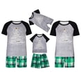 thumbnail image 1 of GERsome Family Matching Christmas Pajamas Set Raglan Short Sleeve Tops and Shorts Holiday Sleepwear Christmas Tree Print, 1 of 6