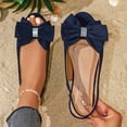 thumbnail image 1 of GERsome Flats for Women Open Toe Slingback Slip-On Ballet Flats Work Office Dress Shoes Comfort Walking, Size 7.5, 1 of 9