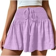 thumbnail image 1 of GERsome Flowy Shorts for Women Workout Running Gym Yoga Shorts Solid Color Sweat Shorts Cute Summer Beach Vacation Shorts, 1 of 8