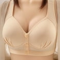 thumbnail image 1 of GERsome Front Close Bra for Women Push Up Wirefree Bra Seamless Comfort Everyday Bra Brassiere, 1 of 3