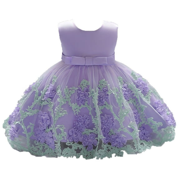 GERsome Girl Flower Dress Princess Pageant Birthday Party Wedding Formal Dance Evening Gown