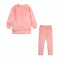 thumbnail image 1 of GERsome Girl's 2 Piece Outfit Sweater Set Long Sleeve Top and Straight Leg Pants Sweatsuits Set, 1 of 9