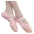 thumbnail image 1 of GERsome Girls Ballet Shoes Stretch Canvas Performa Dance Slippers Split Sole Shoes, 1 of 8