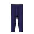 thumbnail image 1 of GERsome Girls Cotton Athletic Leggings Kids Girls Full Length Dance Workout Running Yoga Pants Soft Comfortable Footless Tights Pants Solid Color Basic Casual Legging Navy 4-5 Years, 1 of 1