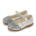 thumbnail image 1 of GERsome Girls Dress Shoes Princess Wedding Ballet Flats Toddler Girl School Shoes for Little Big Kids, 1 of 9