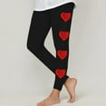 thumbnail image 1 of GERsome Girls Leggings Casual Heart Print Stretch Tights Pants Full Length Basic Leggings Soft Comfortable Stretchy Leggings Tight Pants, Sizes 3-8 Years, 1 of 5