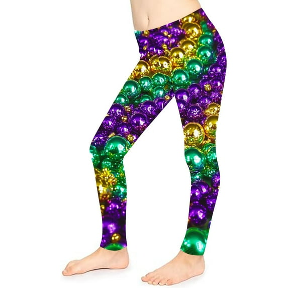GERsome Girls Leggings Casual Print Leggings Yoga Pants for Toddler Girls Soft Comfortable Stretchy Tight Leggings Girls Athletic Leggings, Sizes 3-8 Years